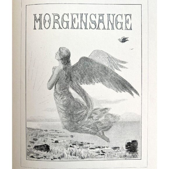 Morning And Evening Songs 1889 Victorian First Edition Gilded Rare Danish HC HBS - Picture 3 of 6